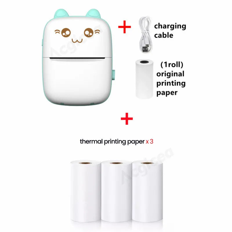 Mini Portable Bluetooth Thermal Sticker Printer