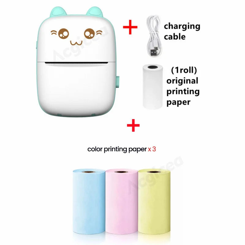 Mini Portable Bluetooth Thermal Sticker Printer